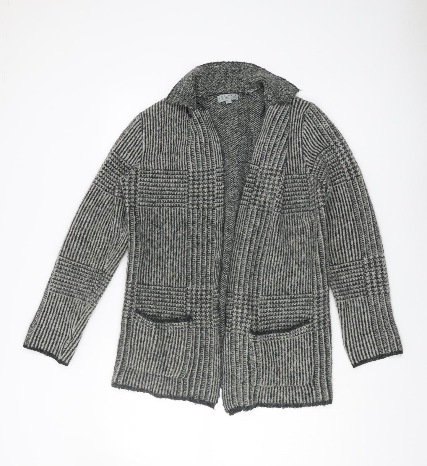 Joseph A Women's Grey Collared Cardigan - Size S