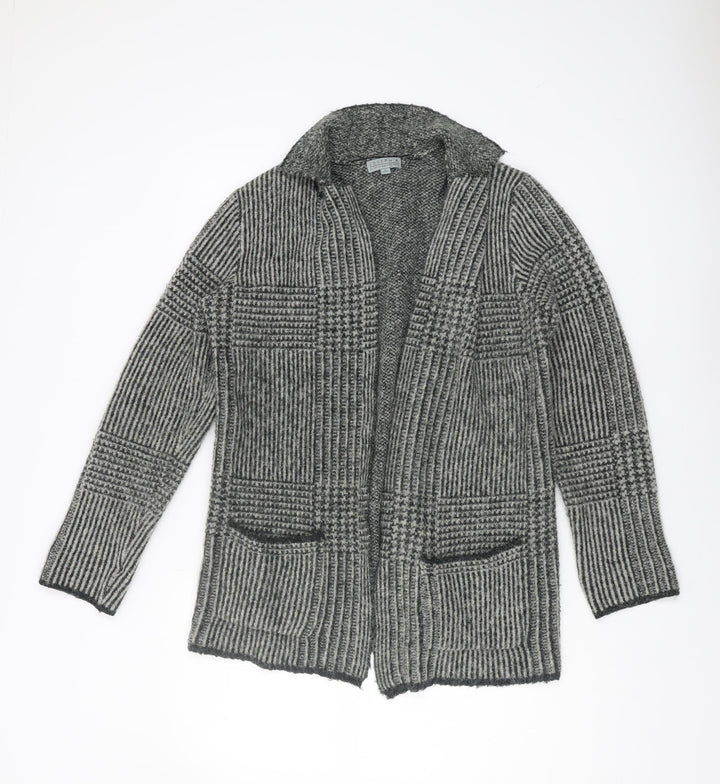 Joseph A Women's Grey Collared Cardigan - Size S
