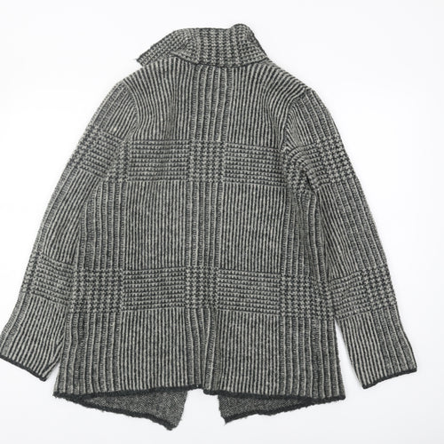 Joseph A Women's Grey Collared Cardigan - Size S