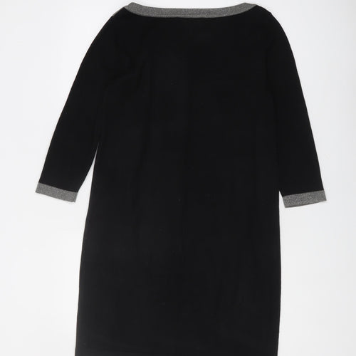 Nine West Women's Black Boat Neck Dress S