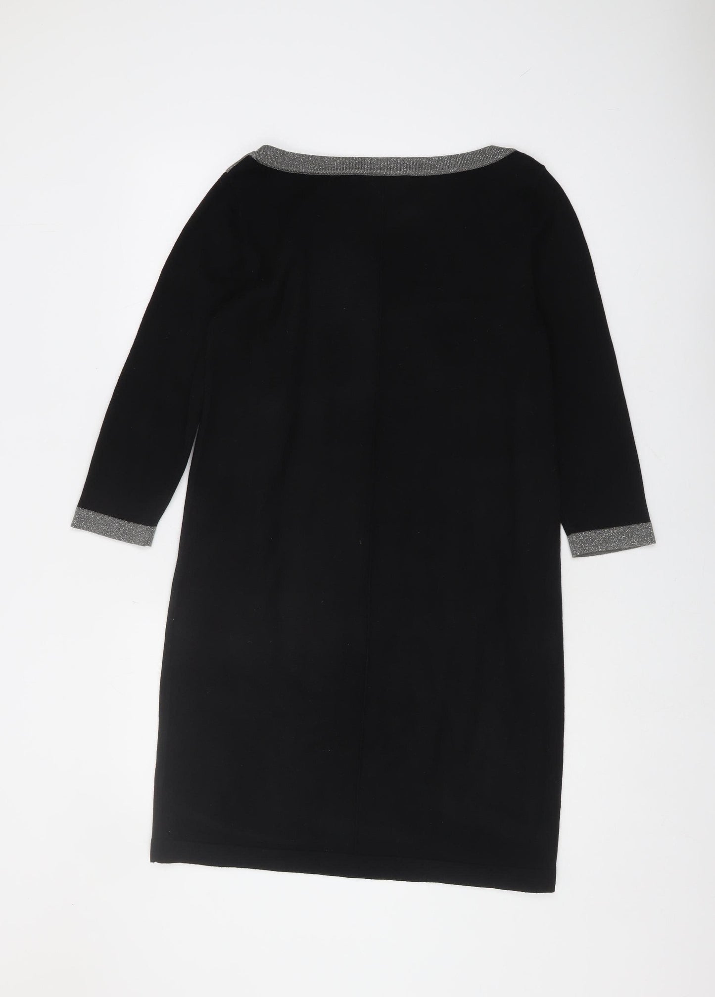 Nine West Women's Black Boat Neck Dress S