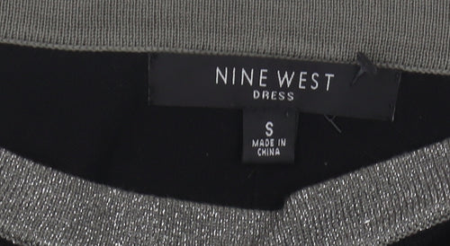 Nine West Women's Black Boat Neck Dress S