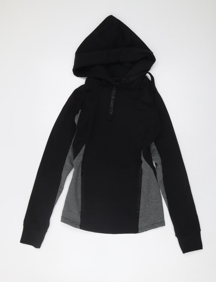 Myprotein Women's Black & Grey XS Pullover Hoodie
