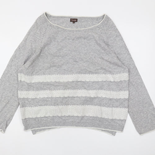 Phase Eight Women's Grey Knit Jumper Size 12