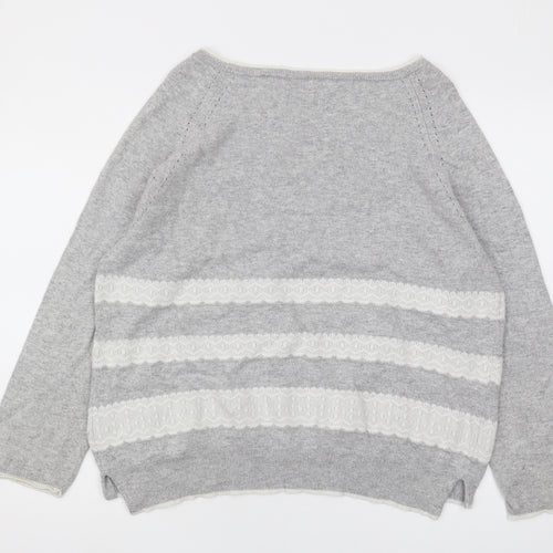 Phase Eight Women's Grey Knit Jumper Size 12