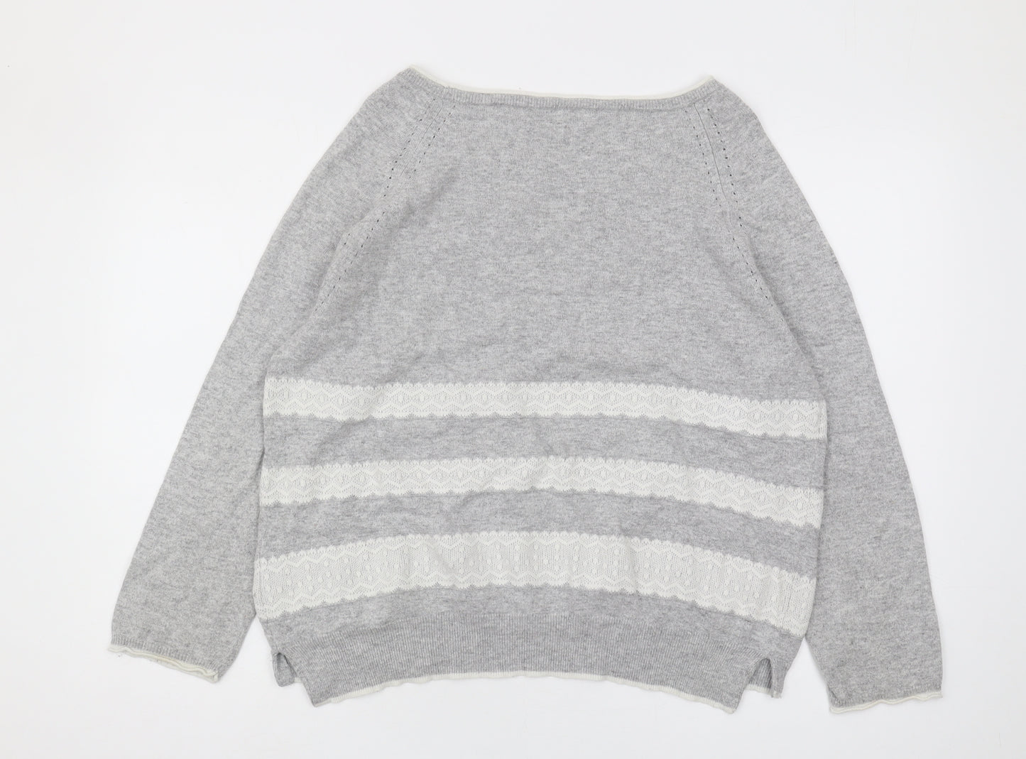 Phase Eight Women's Grey Knit Jumper Size 12