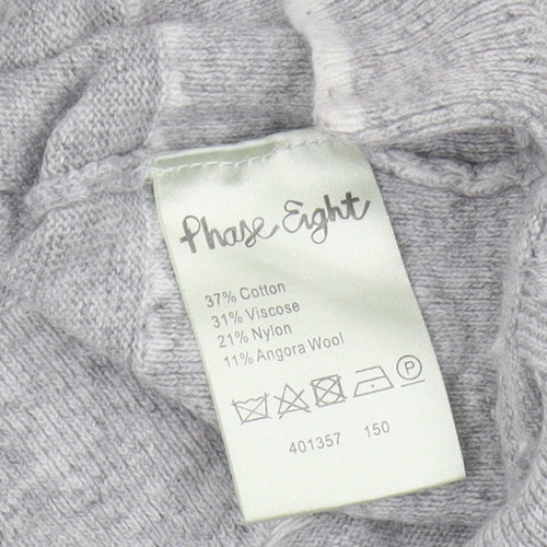 Phase Eight Women's Grey Knit Jumper Size 12