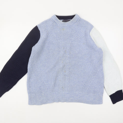 Marks and Spencer Women's Blue Pullover Jumper Size M
