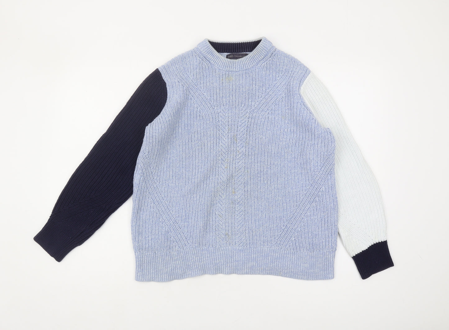 Marks and Spencer Women's Blue Pullover Jumper Size M