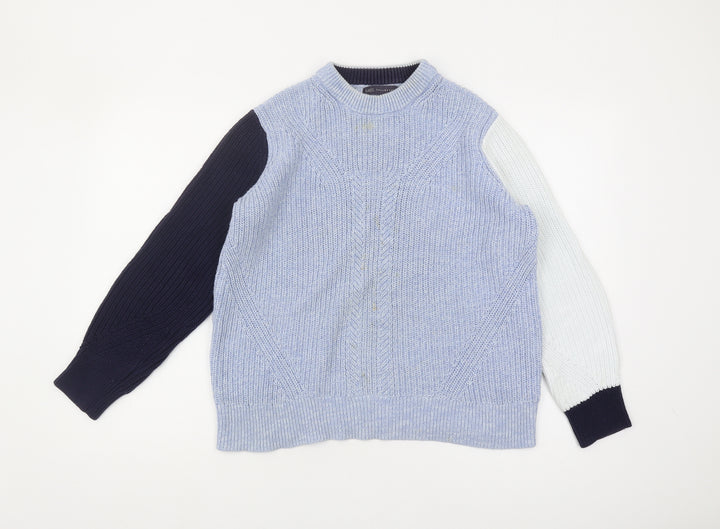 Marks and Spencer Women's Blue Pullover Jumper Size M