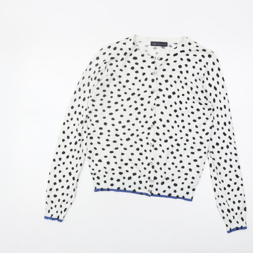 Marks and Spencer Women's Black Polka Dot Cardigan Size 12
