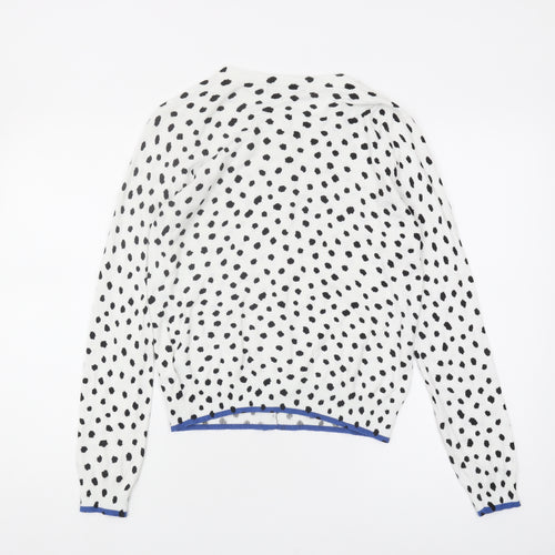 Marks and Spencer Women's Black Polka Dot Cardigan Size 12