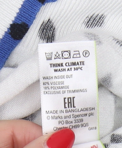 Marks and Spencer Women's Black Polka Dot Cardigan Size 12