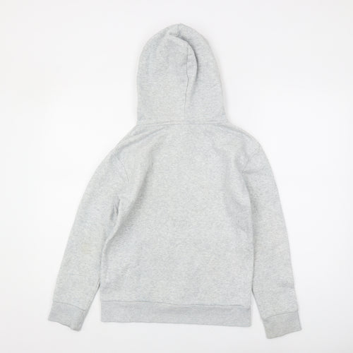 Puma Boys Grey Pullover Hoodie, Size 11-12, Casual Wear