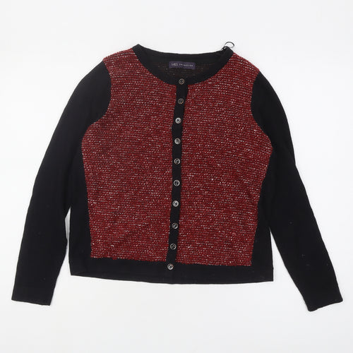 Marks and Spencer Women Red Cardigan Size 14