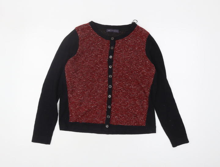 Marks and Spencer Women Red Cardigan Size 14