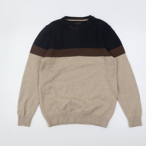 Next Men's Multicoloured Wool Pullover Jumper M