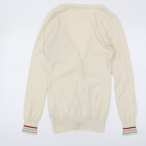 Criminal Damage Women's Ivory Cardigan M V-Neck