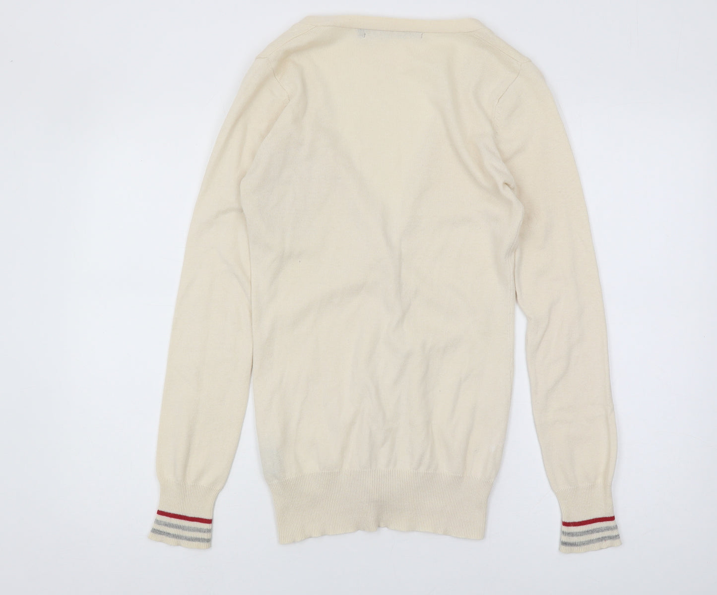 Criminal Damage Women's Ivory Cardigan M V-Neck