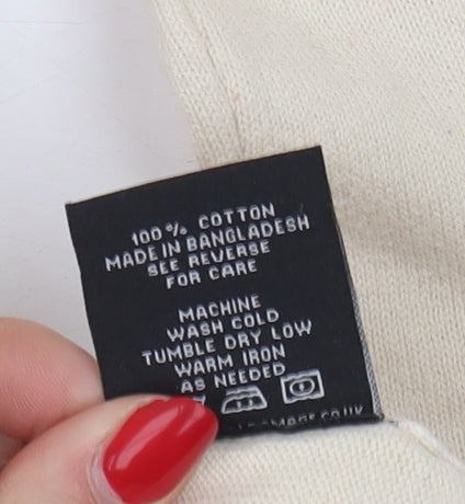 Criminal Damage Women's Ivory Cardigan M V-Neck