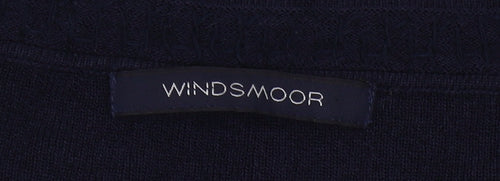 Windsmoor Women's Blue Pullover M Beaded Trim Jumper