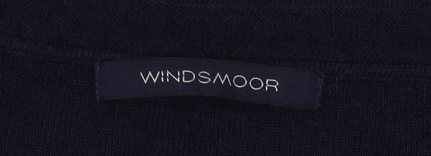 Windsmoor Women's Blue Pullover M Beaded Trim Jumper