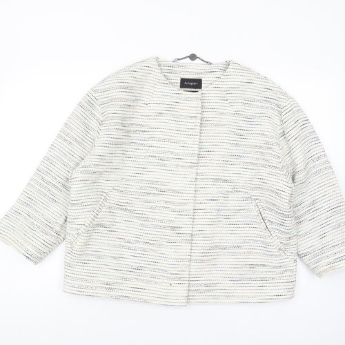 Autograph Women's Multicoloured Mid-Length Jacket Size 16