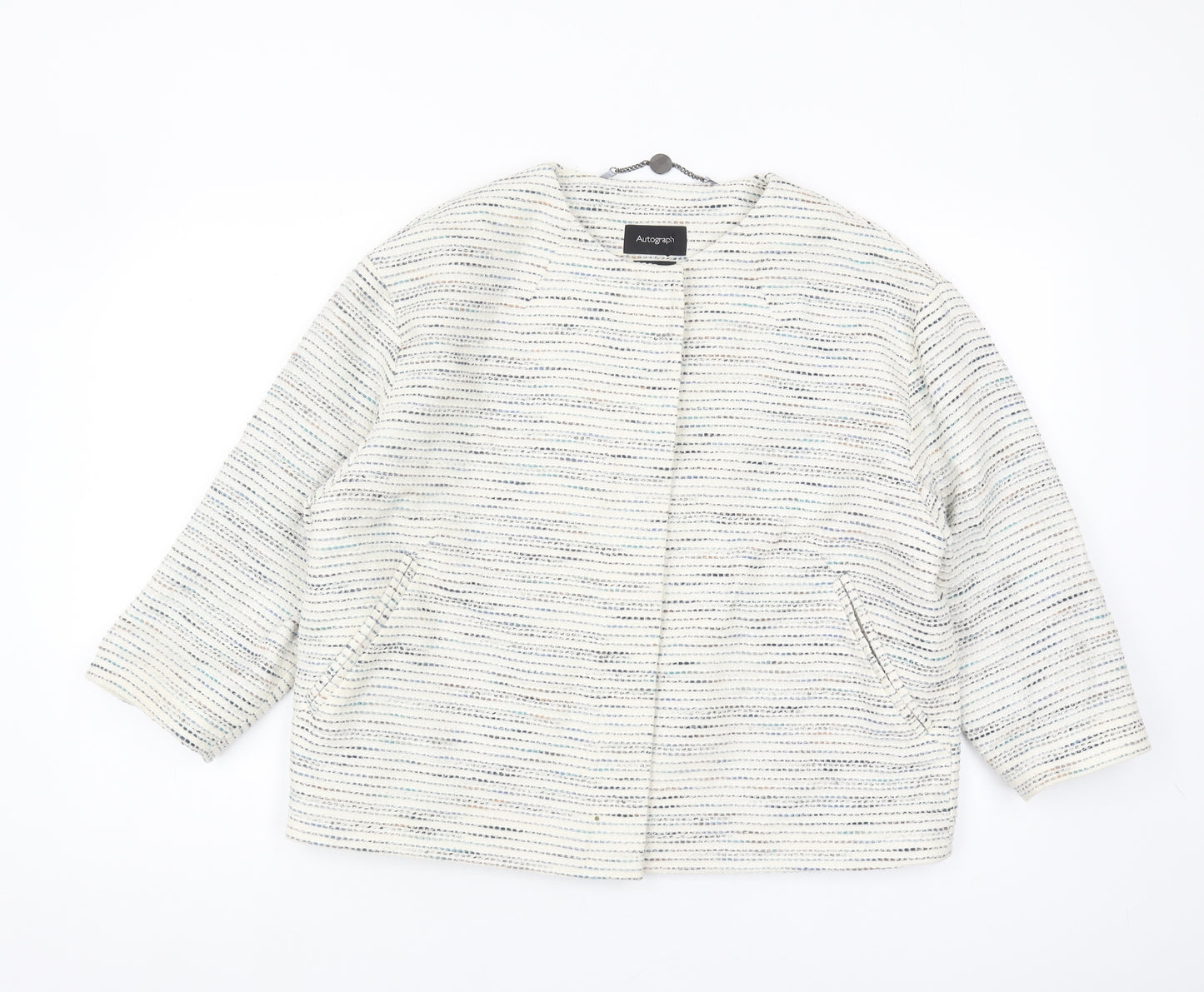 Autograph Women's Multicoloured Mid-Length Jacket Size 16