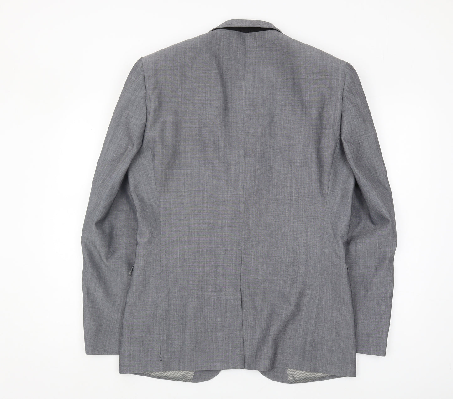 Next Men's Grey Wool Blazer, Size 40R Formal