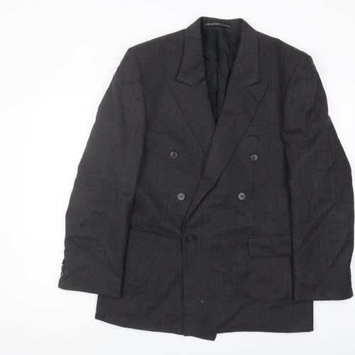 Burton Men's Black Double-Breasted Blazer 38R