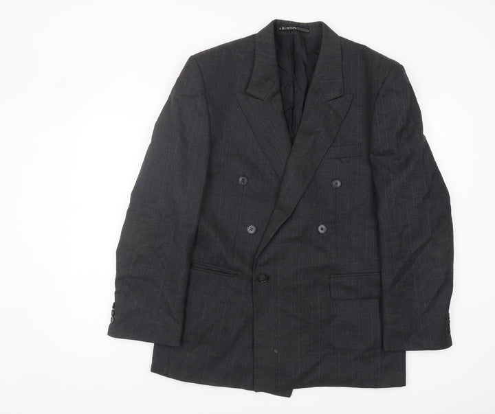 Burton Men's Black Double-Breasted Blazer 38R