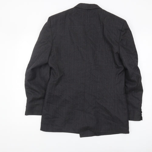 Burton Men's Black Double-Breasted Blazer 38R