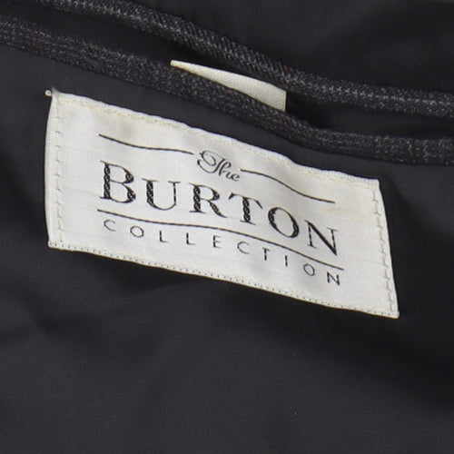 Burton Men's Black Double-Breasted Blazer 38R