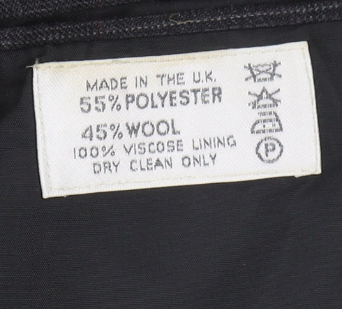 Burton Men's Black Double-Breasted Blazer 38R