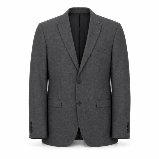 Front view of Next Men's Grey Blazer, 42R Regular Fit