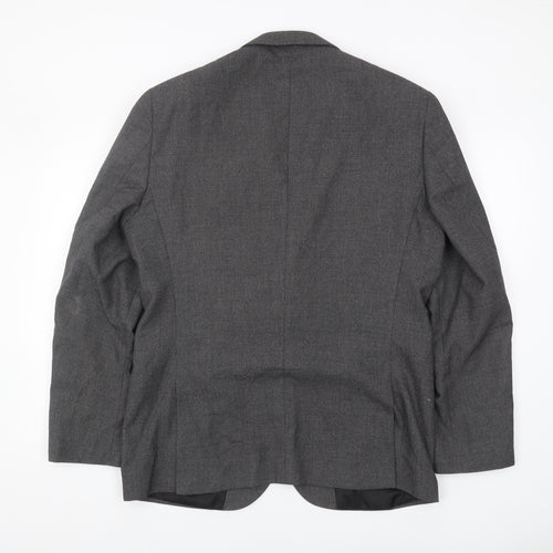 Next Men's Grey Blazer, 42R Regular Fit