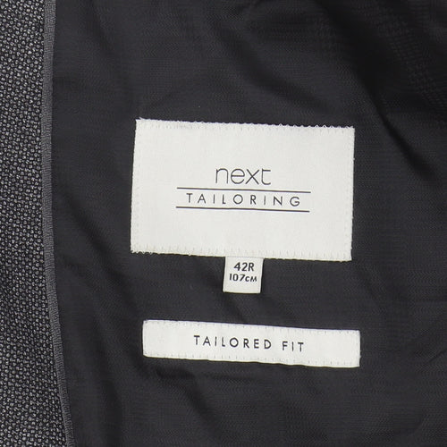 Next Men's Grey Blazer, 42R Regular Fit