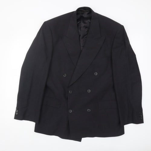 Marks and Spencer Men's Black Wool Blazer Jacket 40S