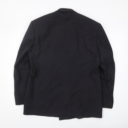 Marks and Spencer Men's Black Wool Blazer Jacket 40S