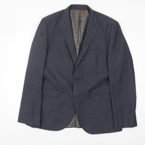 Next Men's Blue Blazer, 42R, Classic Formal Jacket