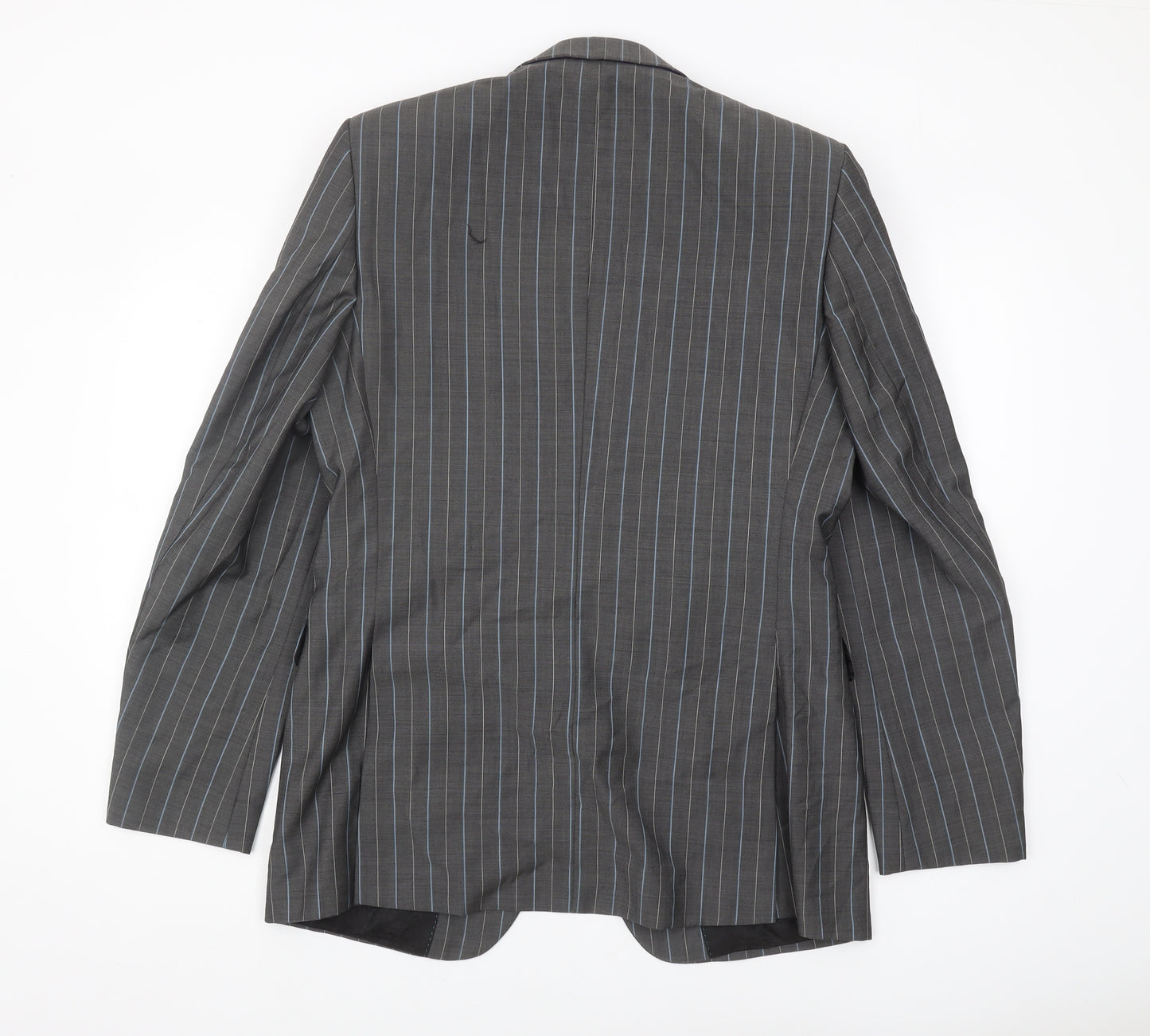 Gibson Men's Grey Striped Blazer 40 Regular Jacket