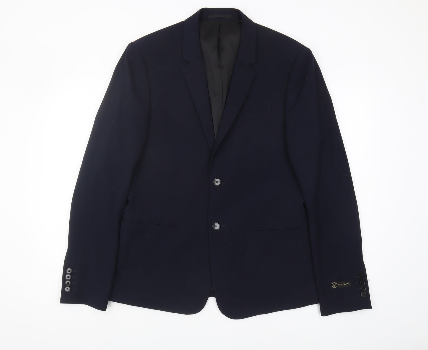 River Island Men's Blue Blazer 40R Formal