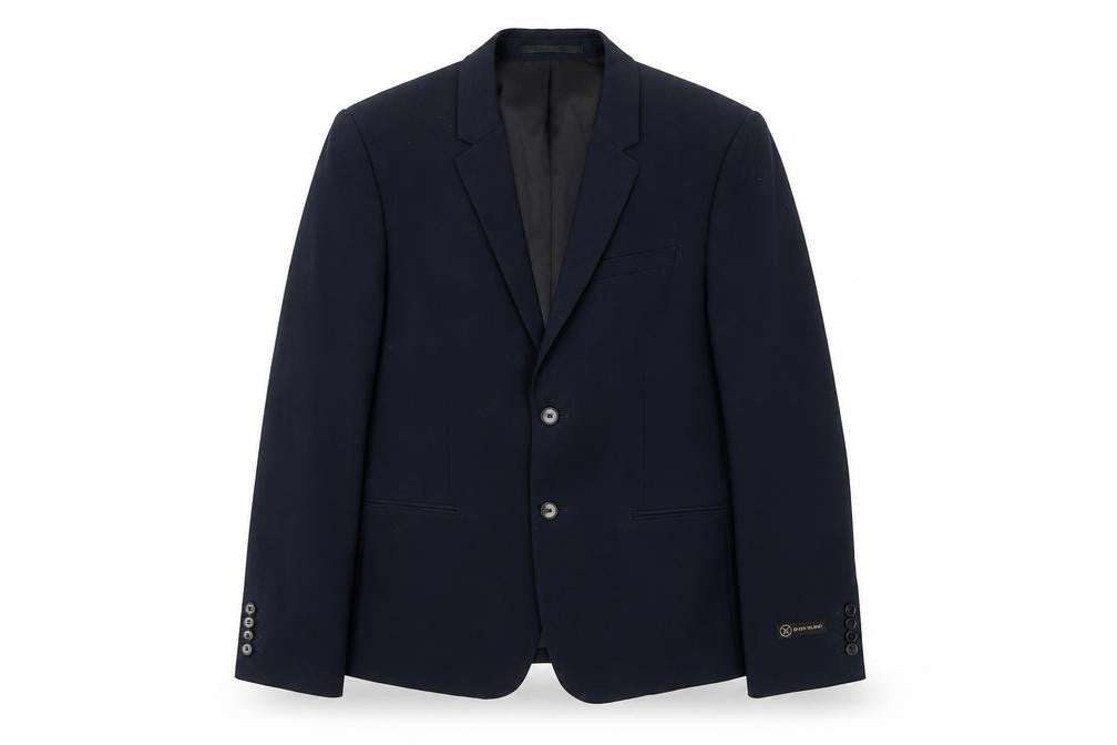Front view of River Island Men's Blue Blazer 40R Formal