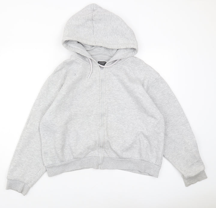 Mckenzie Unisex Grey Full Zip Hoodie Size 16