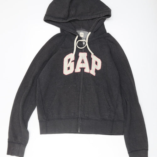 GAP Women's Black Full Zip Hoodie M - Stylish & Comfortable