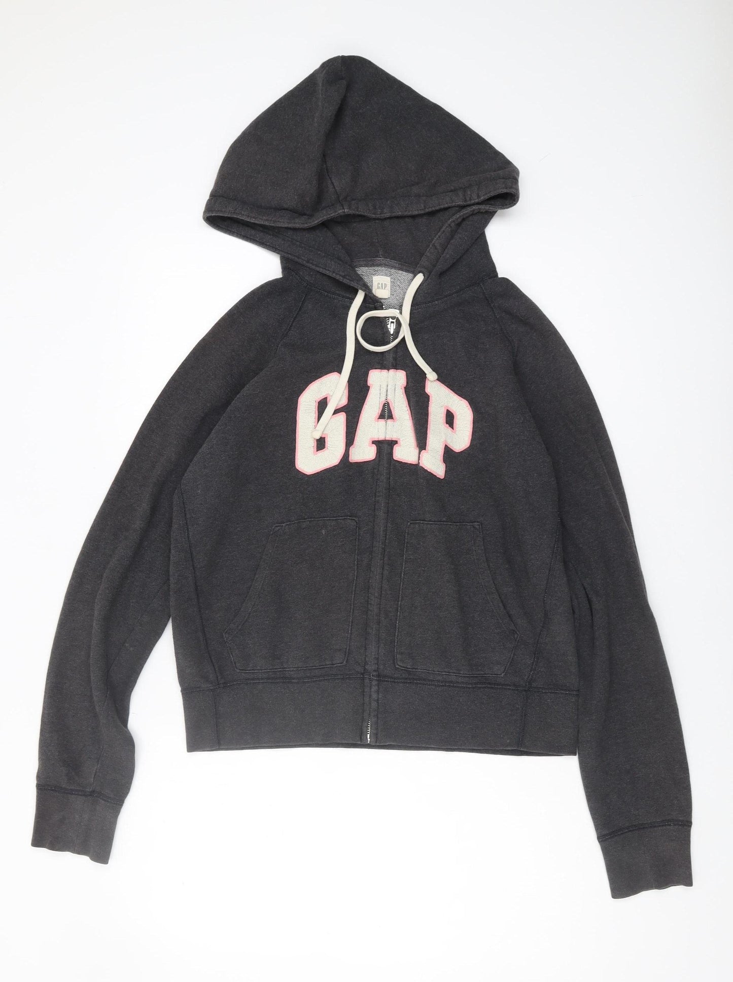 GAP Women's Black Full Zip Hoodie M - Stylish & Comfortable
