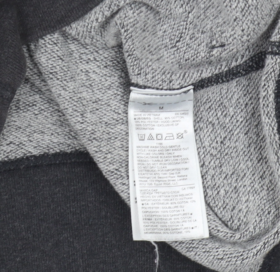 GAP Women's Black Full Zip Hoodie M - Stylish & Comfortable