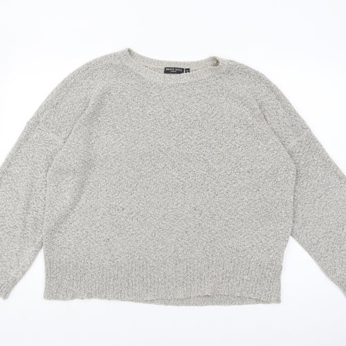 Brave Soul Women's Grey Pullover Jumper Size M