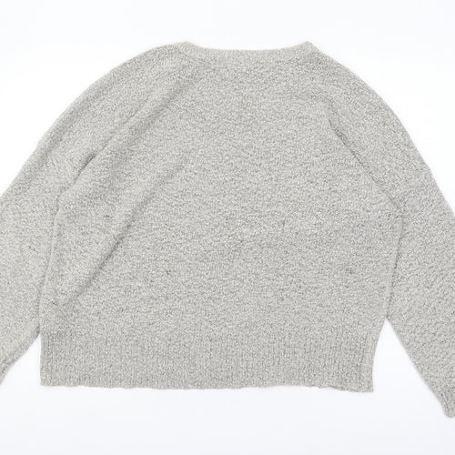 Brave Soul Women's Grey Pullover Jumper Size M