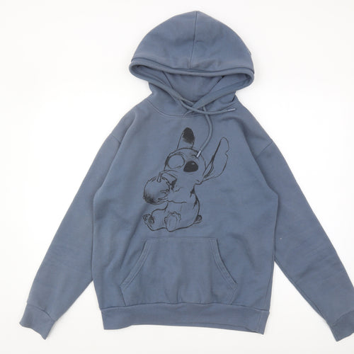 Disney Women’s Blue Pullover Hoodie XS - Stitch Character